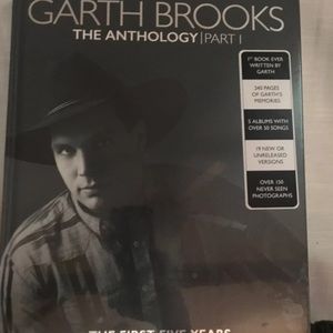 Garth Brooks The Anthology Part 1, 240 PAGES HARDCOVER Book Includes 5 CDs